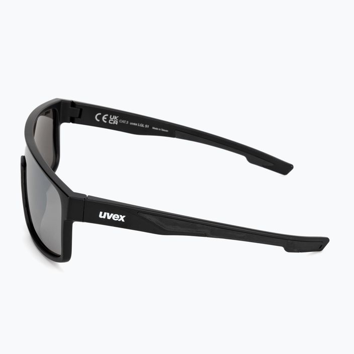 UVEX Sonnenbrille LGL 51 schwarz matt/verspiegelt silber 53/3/025/2216 4