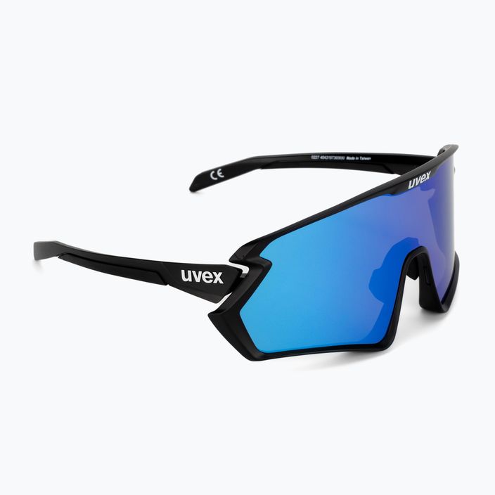 UVEX Sportstyle 231 2.0 P schwarz matt/verspiegelt blau Fahrradbrille 53/3/029/2240