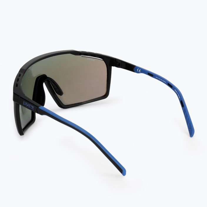 UVEX Mtn Perform schwarz blau matt/verspiegelt blau Sonnenbrille 53/3/039/2416 2