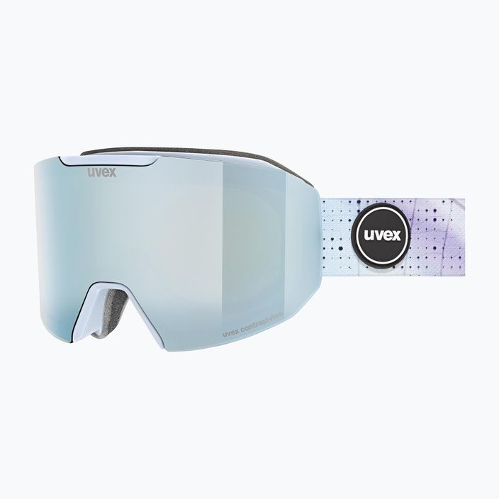 UVEX Evidnt Attract CV S3 arktisch blau matt/verspiegelt saphir/cont grün/klar Skibrille