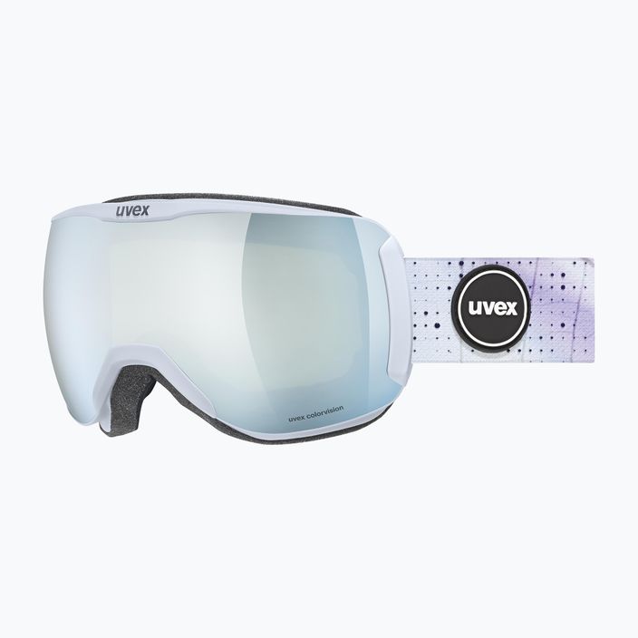 Damenskibrille UVEX Downhill 2100 CV WE S2 arktikblau matt/verspiegelt weiß/colorvision grün