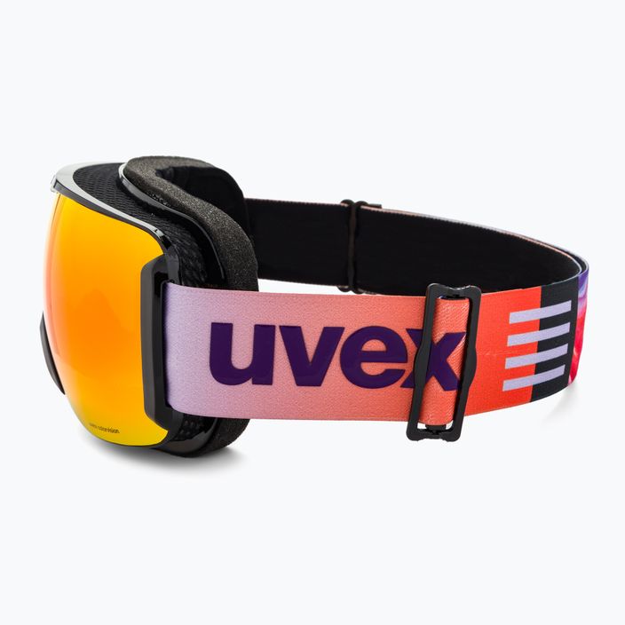 UVEX Downhill 2100 CV S2 Skibrille schwarz shiny/mirror scarlet/colorvision orange 4