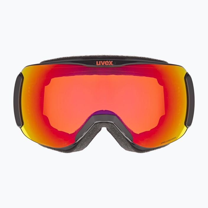 UVEX Downhill 2100 CV S2 Skibrille schwarz shiny/mirror scarlet/colorvision orange 6