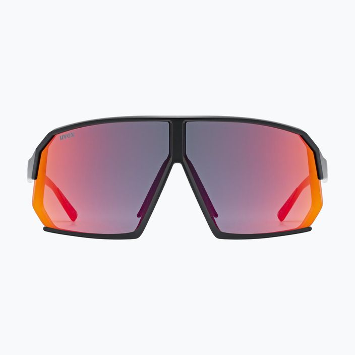 UVEX Sportstyle 237 schwarz matt/rot verspiegelte Sonnenbrille 2