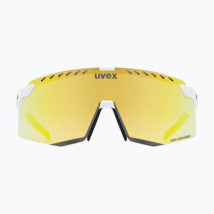 UVEX Pace Stage CV Sonnenbrille weiß matt/verspiegelt gold 2