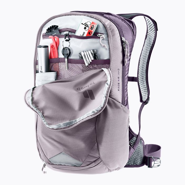 Fahrrad Rucksack deuter Race Air 14 + 3 l lavender/purple 11