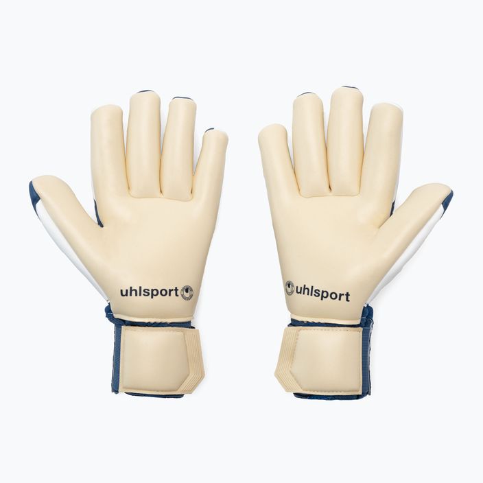 Uhlsport Hyperact Absolutgrip Finger Surround Torwarthandschuhe blau und weiß 101123401 2