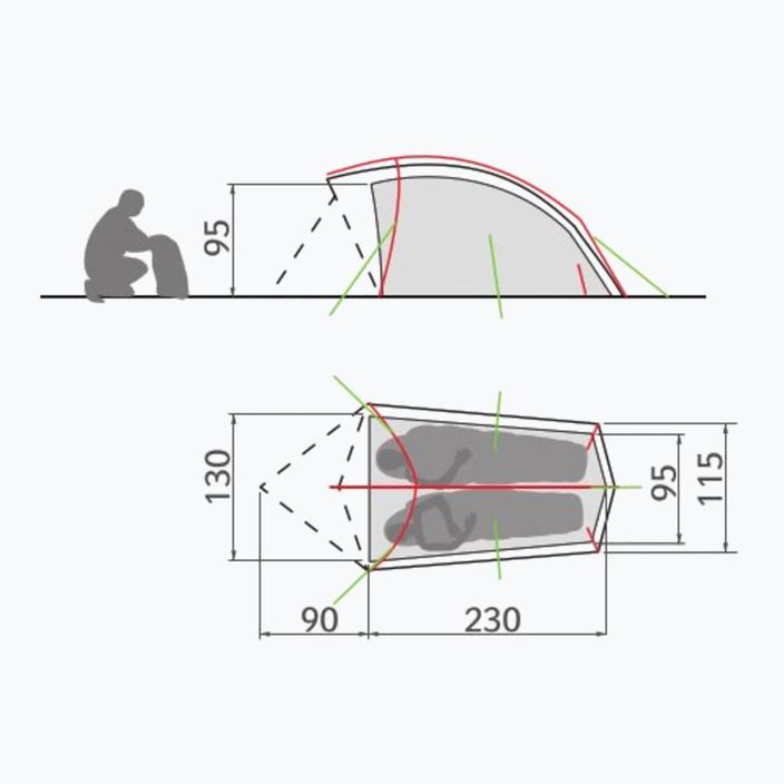 Vaude Taurus Buckeye 2-Personen-Trekkingzelt 4