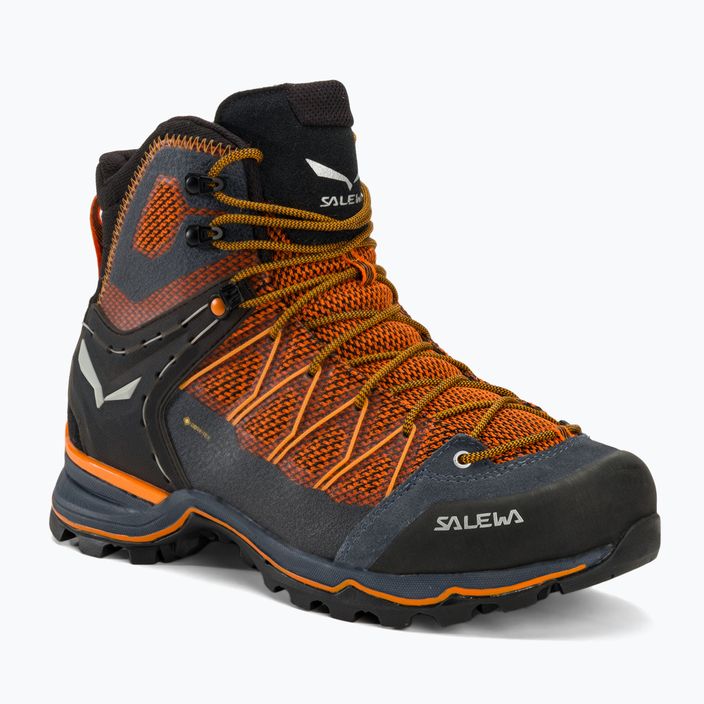 Trekkingschuhe Herren Salewa MTN Trainer Lite Mid GTX black out/carrot