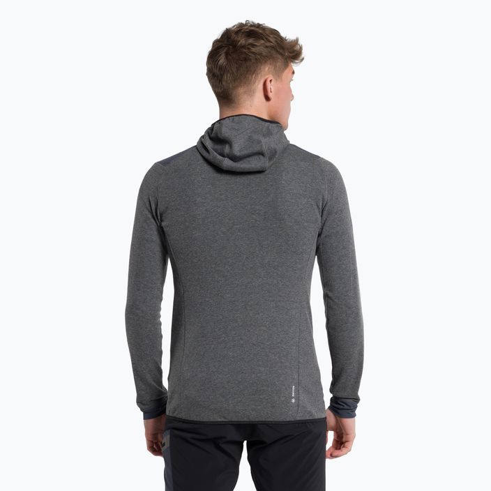 Salewa Herren-Trekking-Sweatshirt Puez 2 Dry Hood FZ grau-schwarz 00-0000027221 3