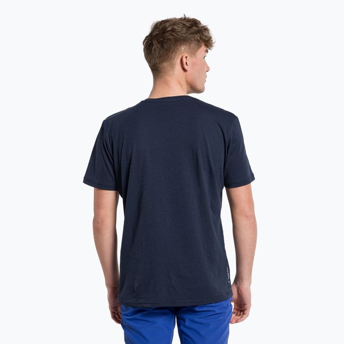 Herren-Trekking-T-Shirt Salewa Alpine Hemp Logo navy blau 00-0000028132 3