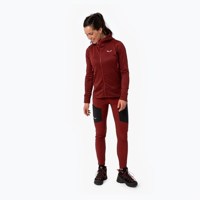 Salewa Damen-Trekking-Sweatshirt Puez Polarlite mit Kapuze rot 00-0000028522