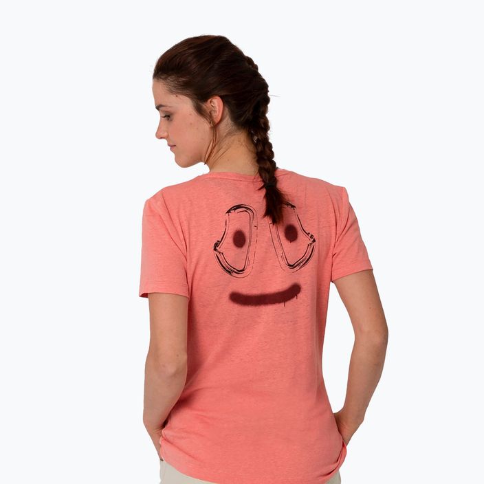 Salewa Lavaredo Hanf Drucken Frauen Klettern T-Shirt rosa 00-0000028368 2