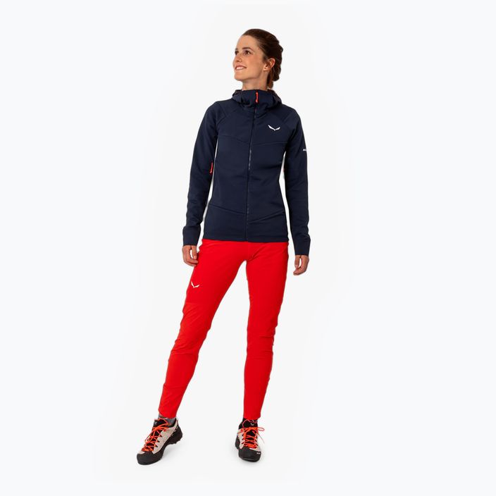 Salewa Damen-Trekking-Sweatshirt Agner Polarlite Hooded navy blau 00-0000028558