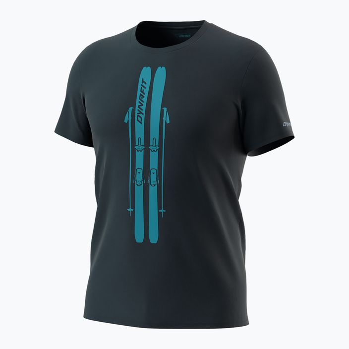 Herren DYNAFIT Graphic CO Blaubeere/Skis T-Shirt 5