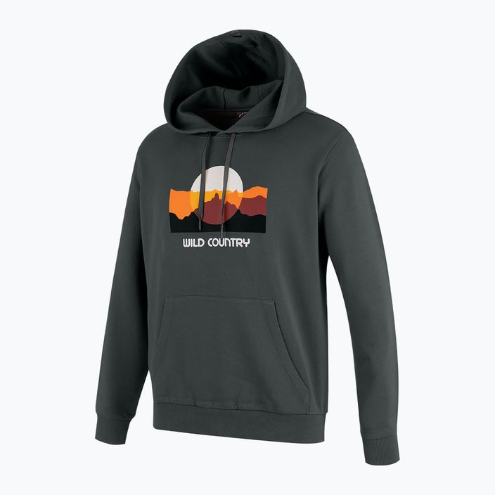 Herren Hoodie Sweatshirt Wild Country Movement onyx