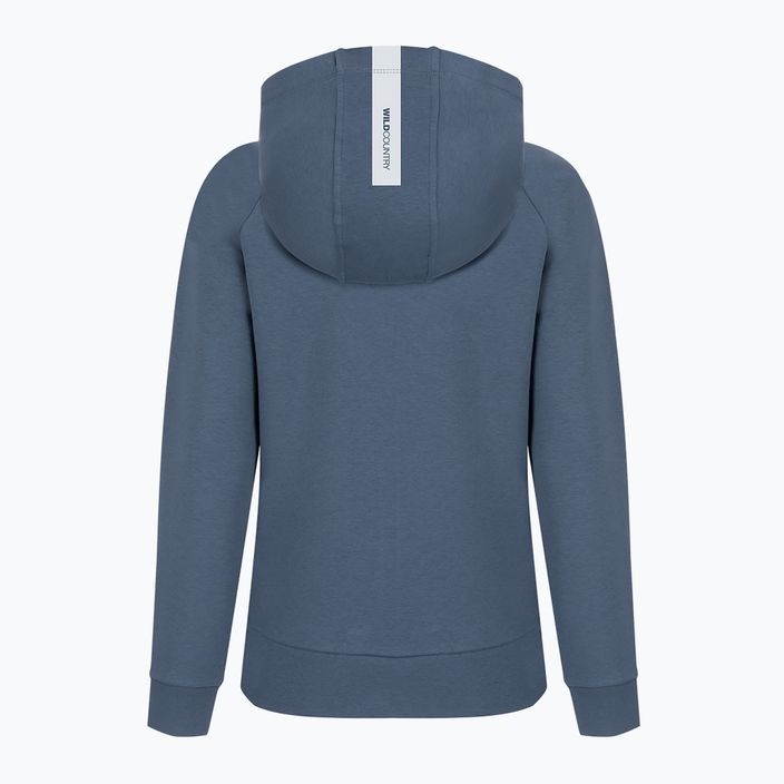 Damen Hoodie Sweatshirt Wild Country Flow 3 ceuse blue 2