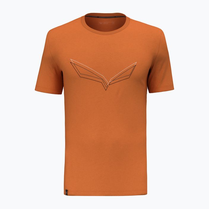 Herren Salewa Pure Eagle Frame Dry T-shirt verbrannt orange