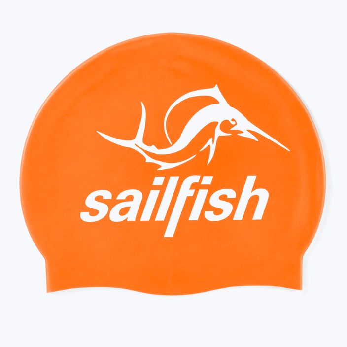 Segelfisch SILICONE CAP Badekappe orange 2