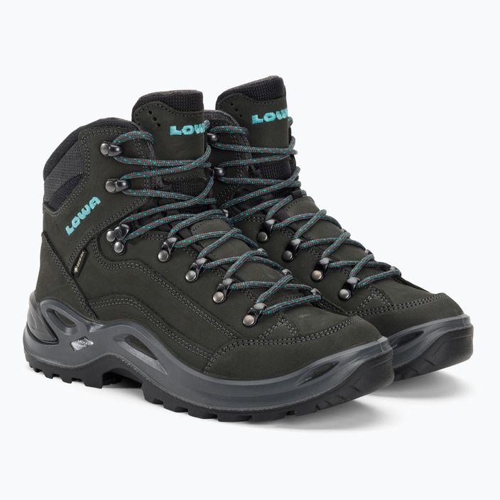 LOWA Renegade GTX Mid Asphalt/Turkis Stiefel 4