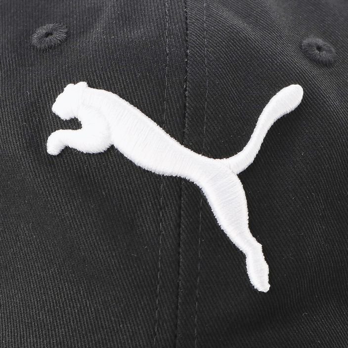 PUMA Ess Cap Jr Kinder Baseballmütze puma schwarz/große Katze 4