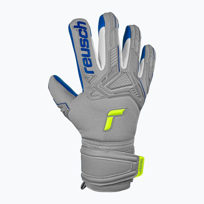 Reusch Attrakt Freegel Silver Finger Support Junior Kinder Torwarthandschuhe grau 5272230-6006 5