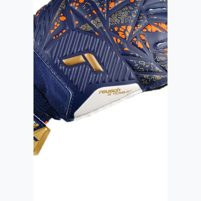Reusch Attrakt Solid Premium Torwarthandschuhe blau/gold 6