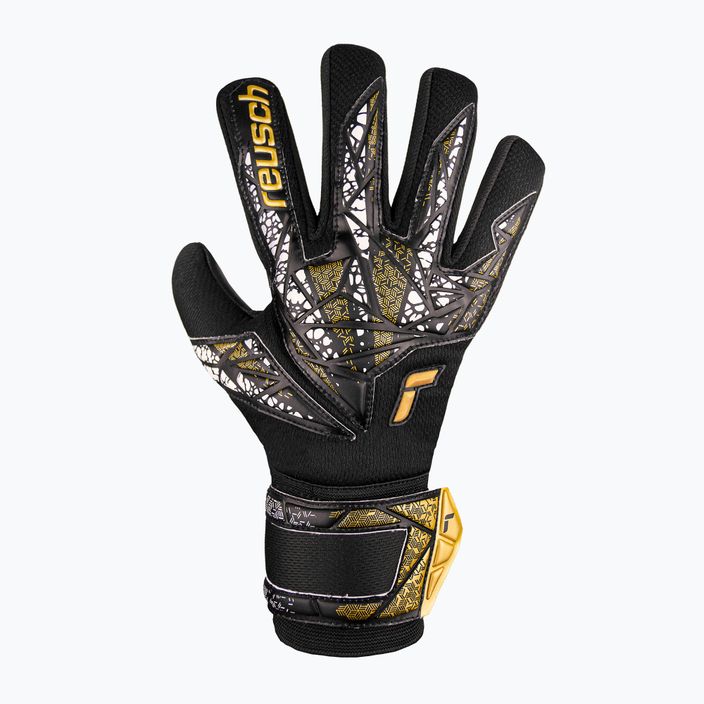 Reusch Attrakt Silver NC Finger Support Junior Torwarthandschuhe schwarz/gold/weiß/schwarz 2