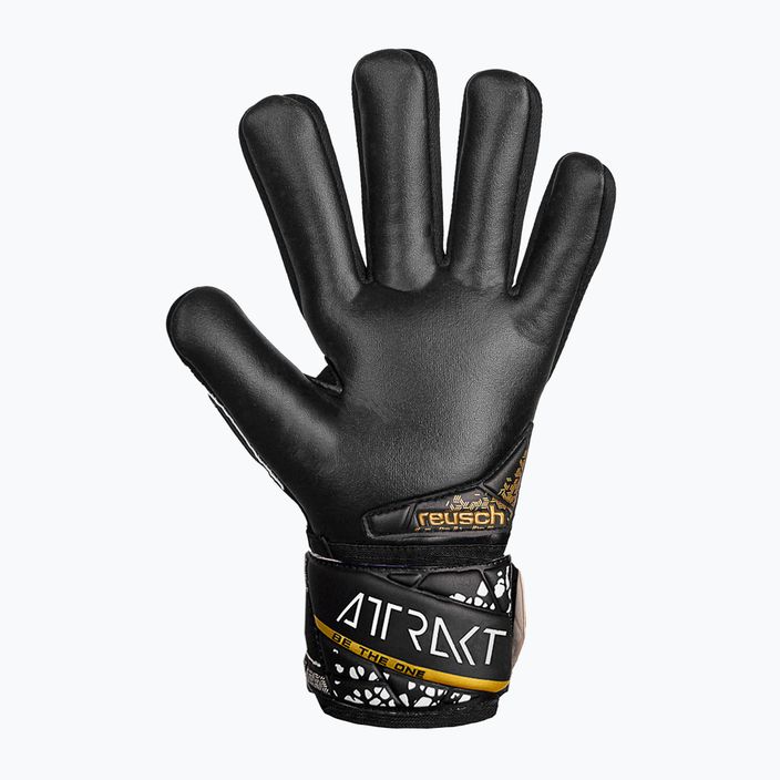 Reusch Attrakt Silver NC Finger Support Junior Torwarthandschuhe schwarz/gold/weiß/schwarz 3