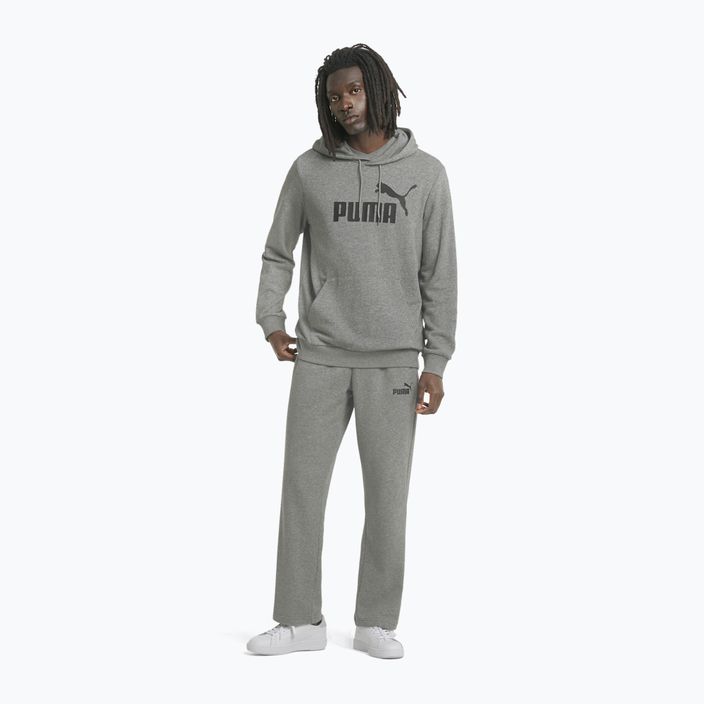 Herren Hoodie Sweatshirt PUMA Essentials Big Logo Hoodie TR medium gray heather 2