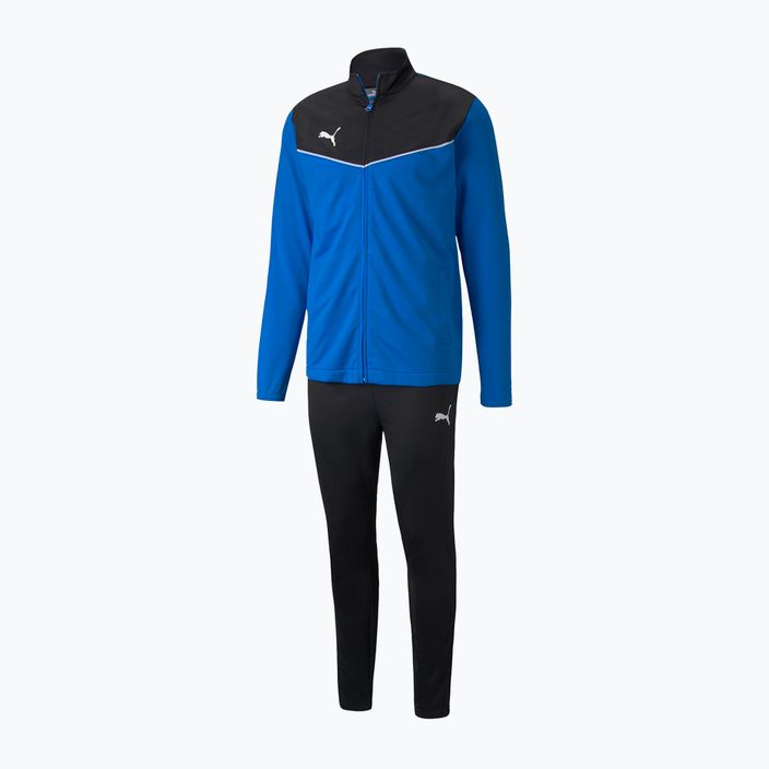 PUMA Herren Fußball-Trainingsanzug Individualrise Trainingsanzug blau/schwarz 657534_06 6