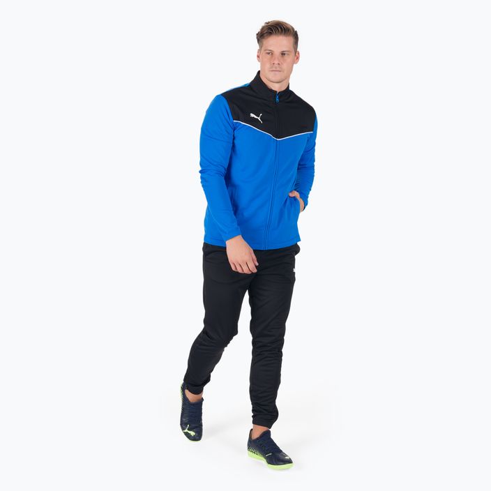 PUMA Herren Fußball-Trainingsanzug Individualrise Trainingsanzug blau/schwarz 657534_06