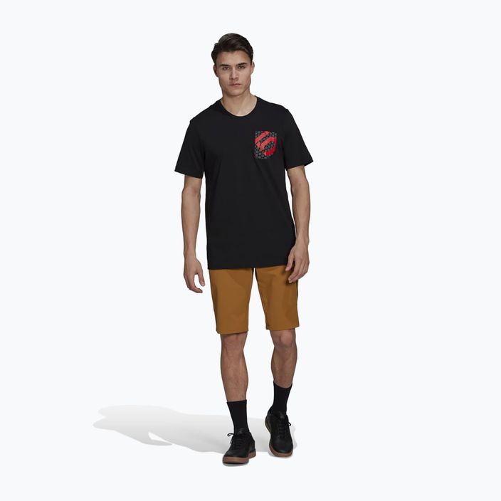 Herren adidas FIVE TEN Brand Of The Brave Radfahren T-shirt schwarz 2