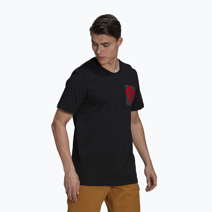 Herren adidas FIVE TEN Brand Of The Brave Radfahren T-shirt schwarz 4