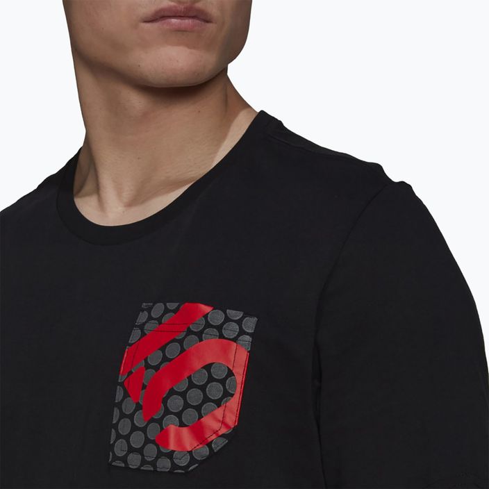 Herren adidas FIVE TEN Brand Of The Brave Radfahren T-shirt schwarz 6