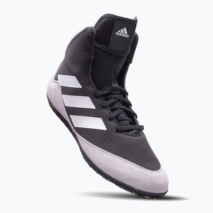 adidas Mat Wizard 5 Boxen Schuhe schwarz und weiß FZ5381 15