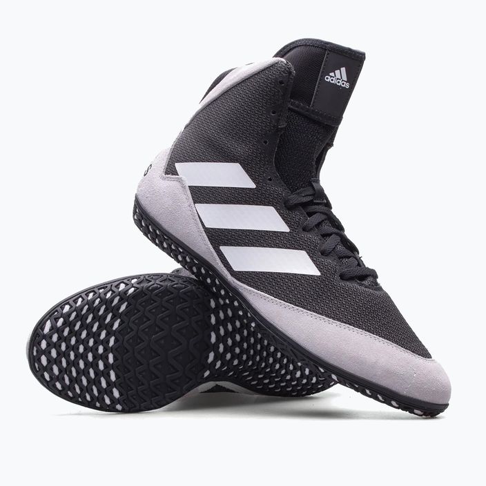adidas Mat Wizard 5 Boxen Schuhe schwarz und weiß FZ5381 16