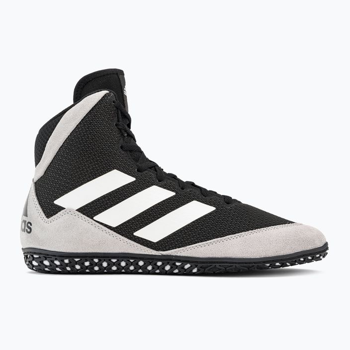 adidas Mat Wizard 5 Boxen Schuhe schwarz und weiß FZ5381 2
