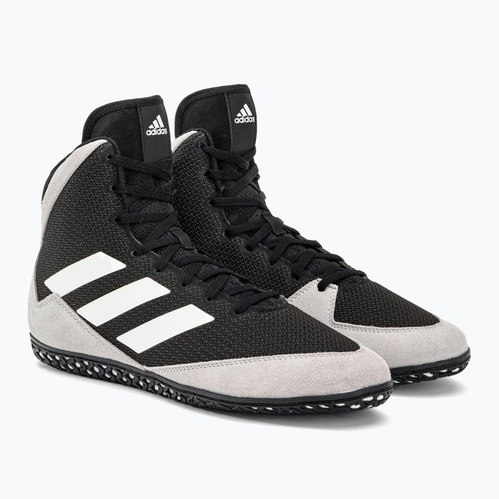 adidas Mat Wizard 5 Boxen Schuhe schwarz und weiß FZ5381 4