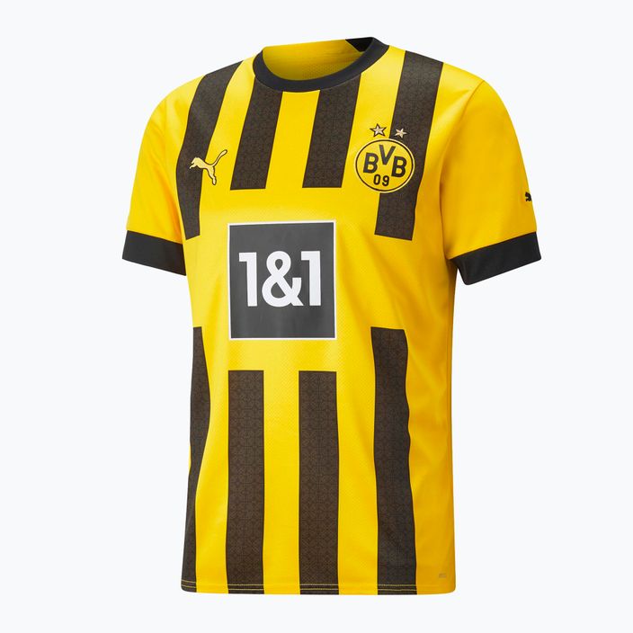Fußballtrikot Herren PUMA Bvb Home Jersey Replica Sponsor gelb-schwarz 765883 7
