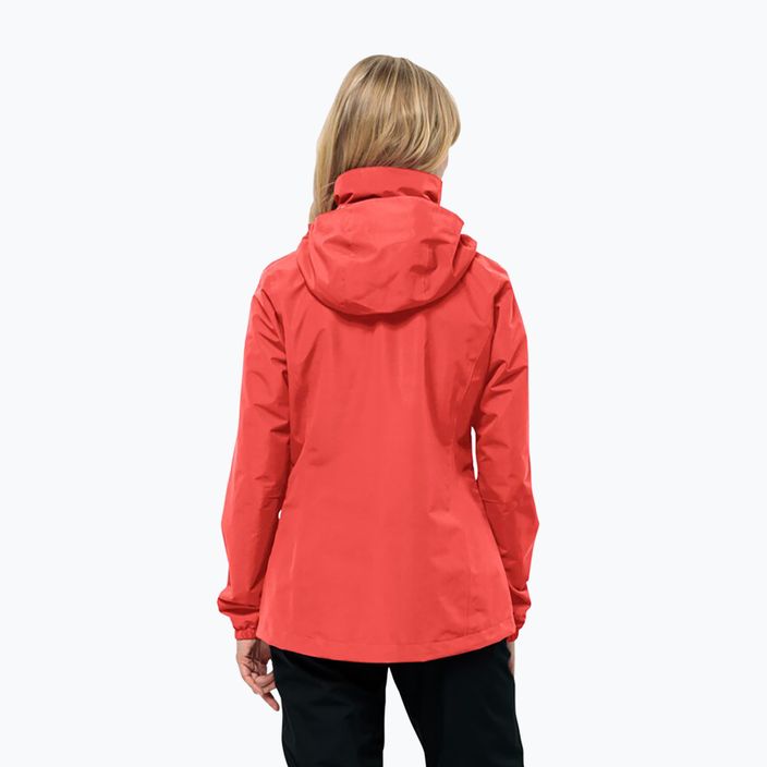 Jack Wolfskin Stormy Point 2L Damen Regenjacke vibrant rot 2