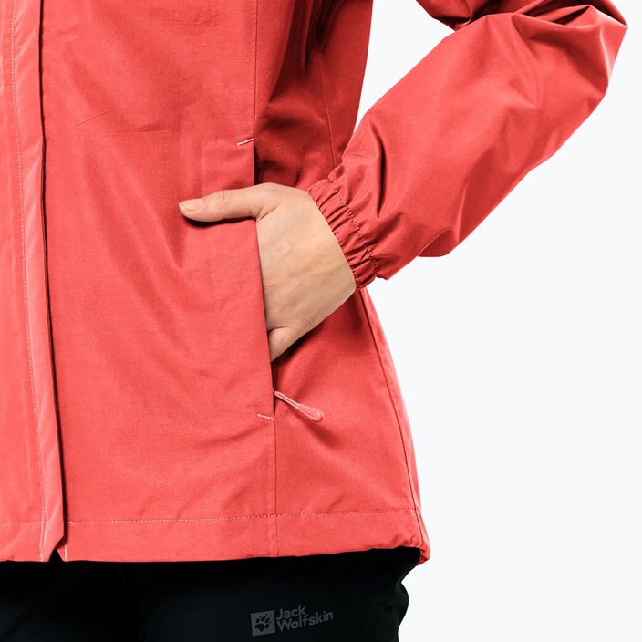 Jack Wolfskin Stormy Point 2L Damen Regenjacke vibrant rot 5