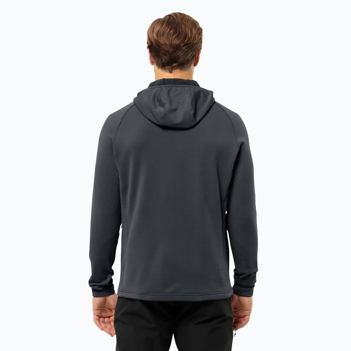 Herren Jack Wolfskin Kolbenberg Hooded Fz phantom Fleece-Sweatshirt 2