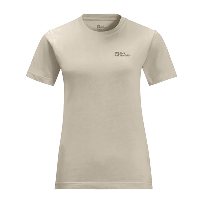 Jack Wolfskin Essential Damen-Trekking-T-Shirt panna cotta 2