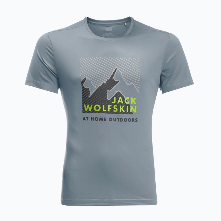 Herren Jack Wolfskin Peak Grafik grau Trekking-T-Shirt 1807182_6098 5