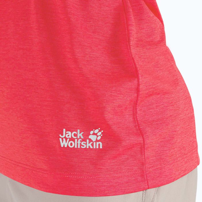 Jack Wolfskin Damen-Trekking-T-Shirt Pack & Go Tank rot 1807282_2058 5