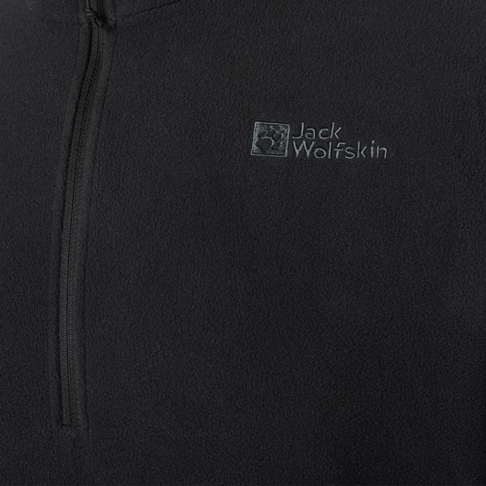 Jack Wolfskin Herren Fleece-Sweatshirt Taunus HZ schwarz 1709522_6000_002 6