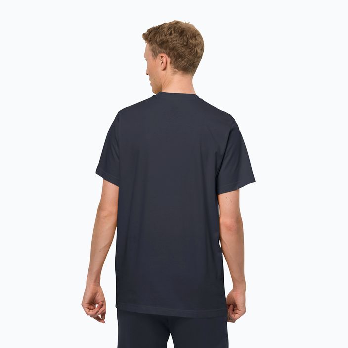 Jack Wolfskin Herren Essential T-shirt navy blau 1808382_1010 2