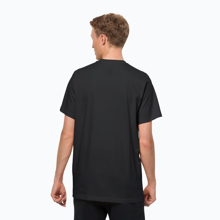Jack Wolfskin Herren Essential T-shirt schwarz 1808382_6000 2