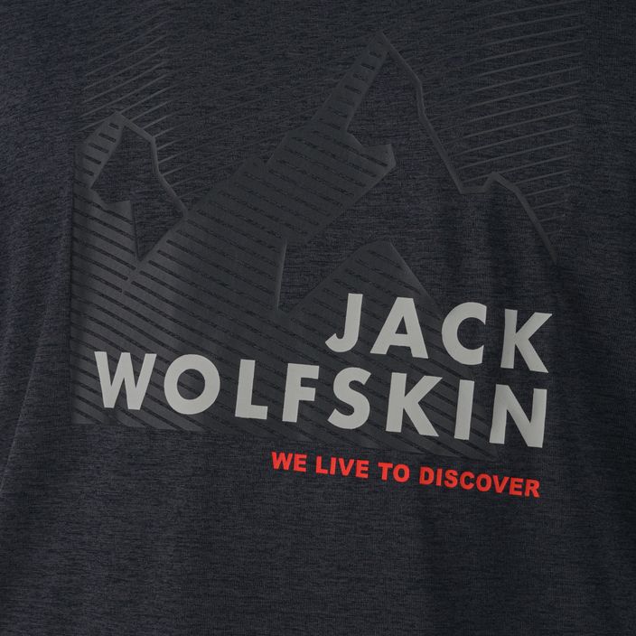 Herren Jack Wolfskin Wandern Grafik grau T-shirt 1808761_6230 6